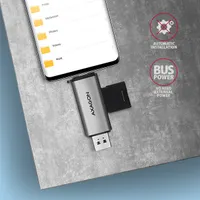 Axagon CRE-SAC USB 3.2 Type-A és Type-C SD/microSD kártyaolvasó #5