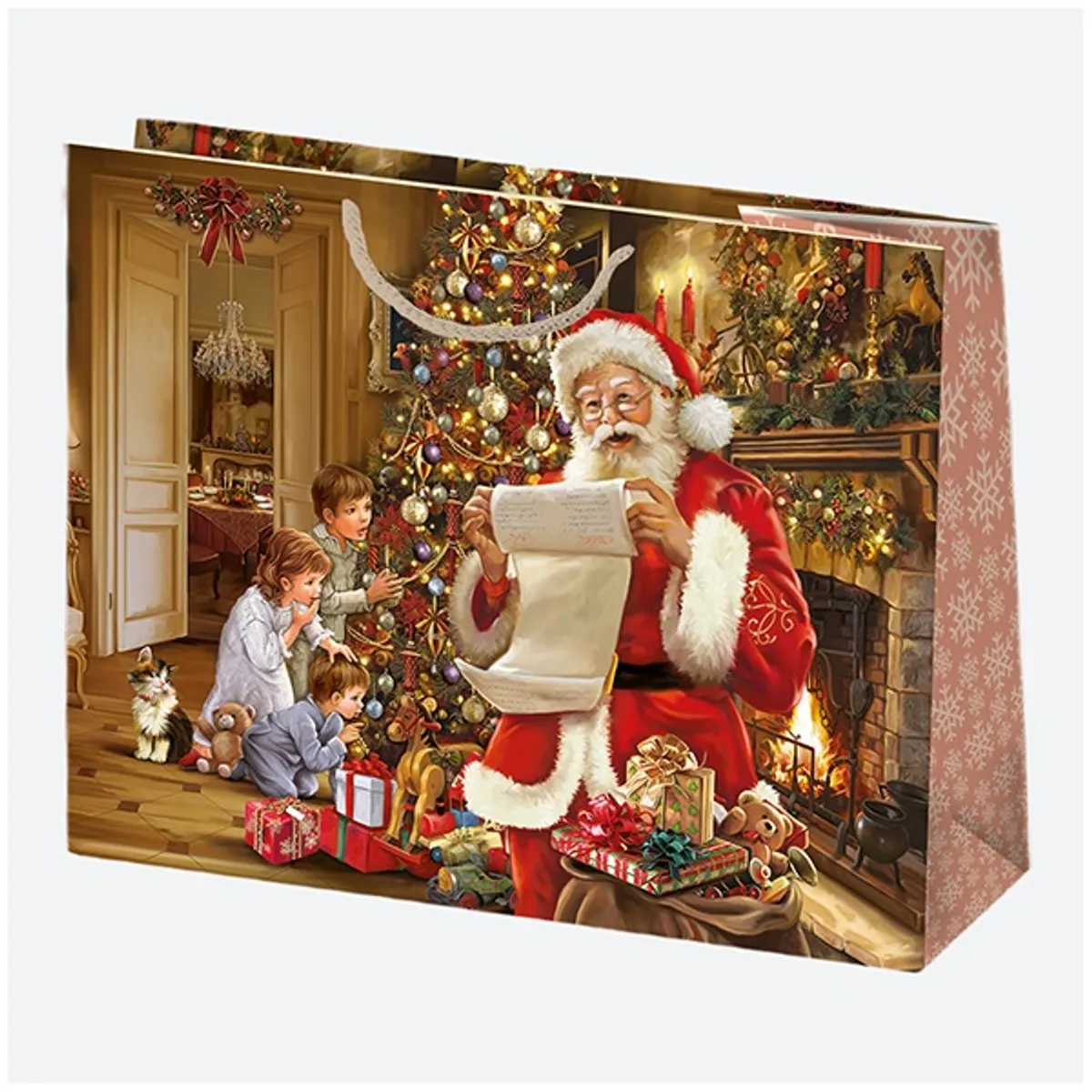 IRIS Karácsonyi ajándéktasak, 300x230x100 mm, különböző színekben és mintával #4