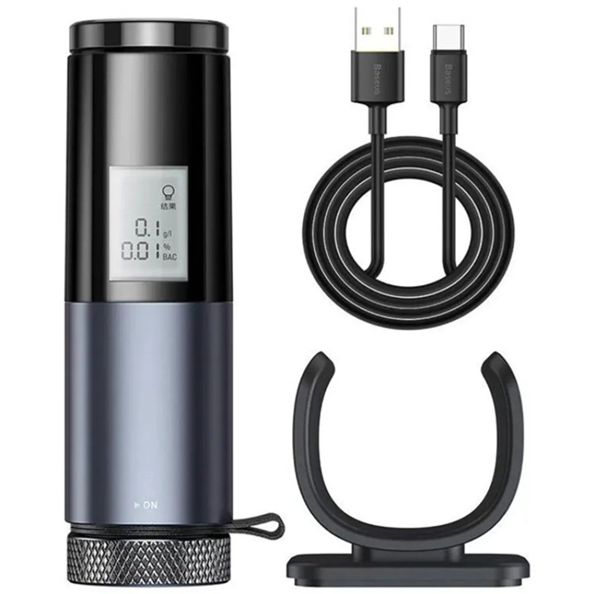 Baseus Digital fekete alkoholszonda #3