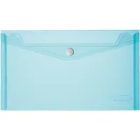 Herlitz PP A5 átlátszó kék patentos tasak