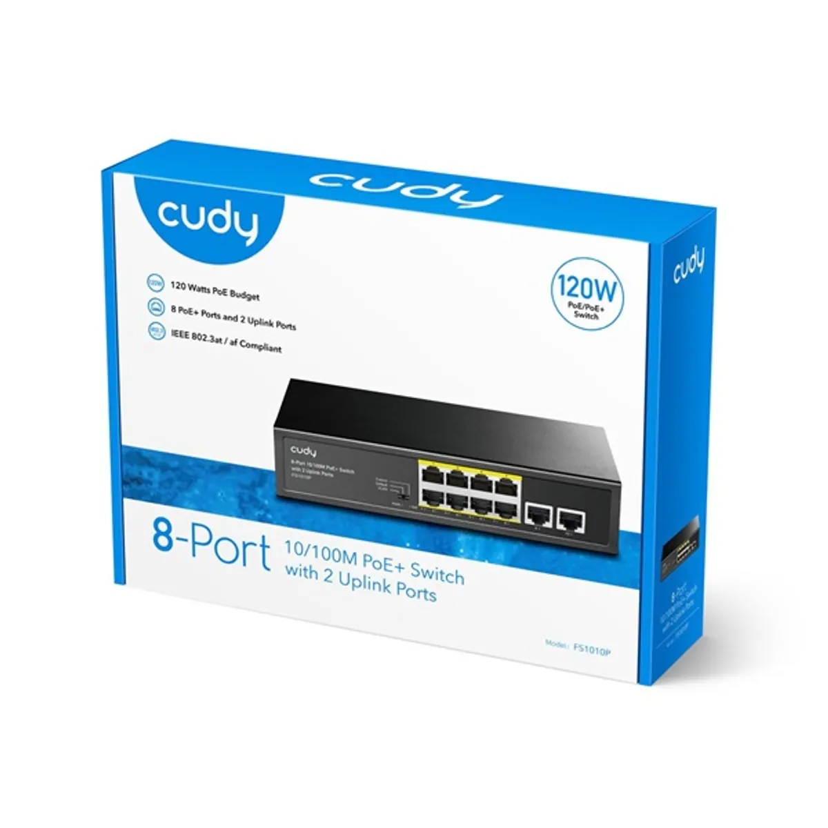 CUDY FS1010P 8x 10/100(PoE+/PoE)+2x 10/100 uplink, 120W PoE switch #4
