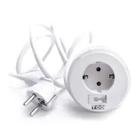 TOO GPS-202-1W IP20, 1x 2P+F, kábelkivezetéssel, fehér asztalba süllyeszthető elosztó #5