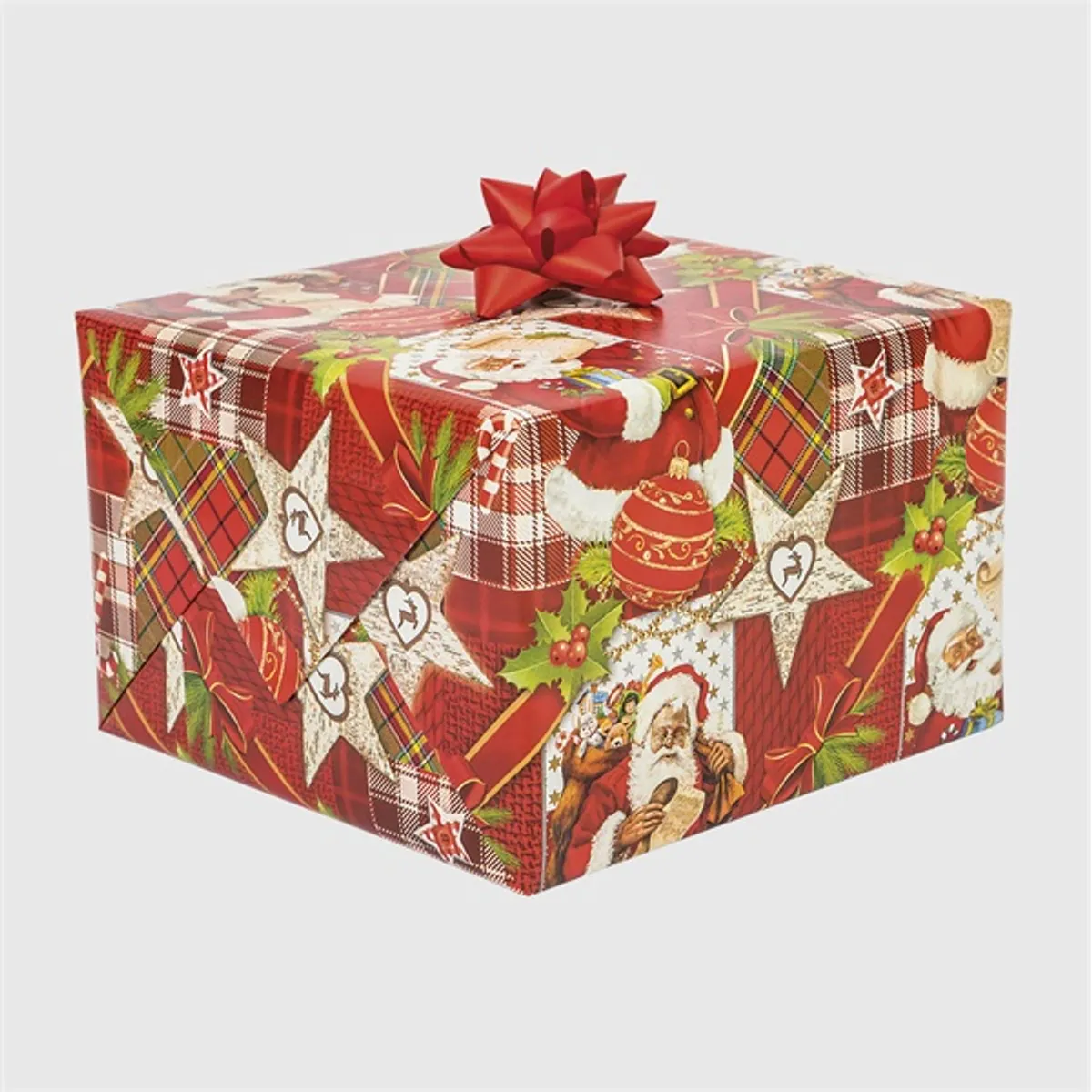 IRIS Karácsonyi tekercses csomagolópapír,  200x70cm, különböző mintákkal, 60g/m2 #9