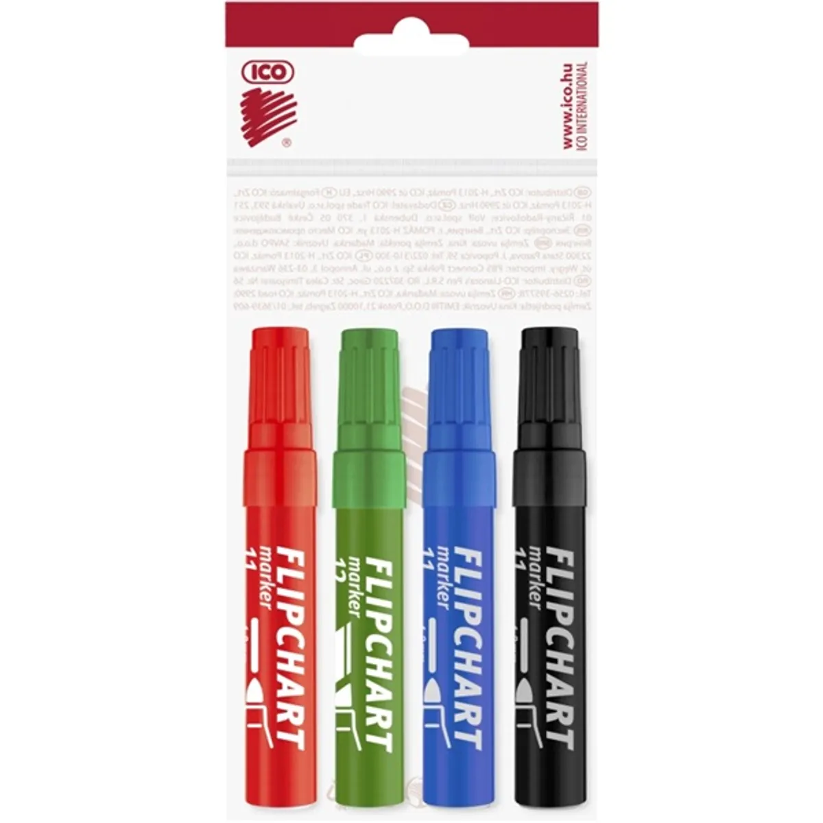 ICO Flipchart 12 4 db-os marker készlet #1