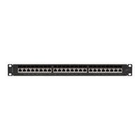 Lanberg PPS7-1024-B 19" 1U 24port Cat.7 FTP árnyékolt fekete patch panel