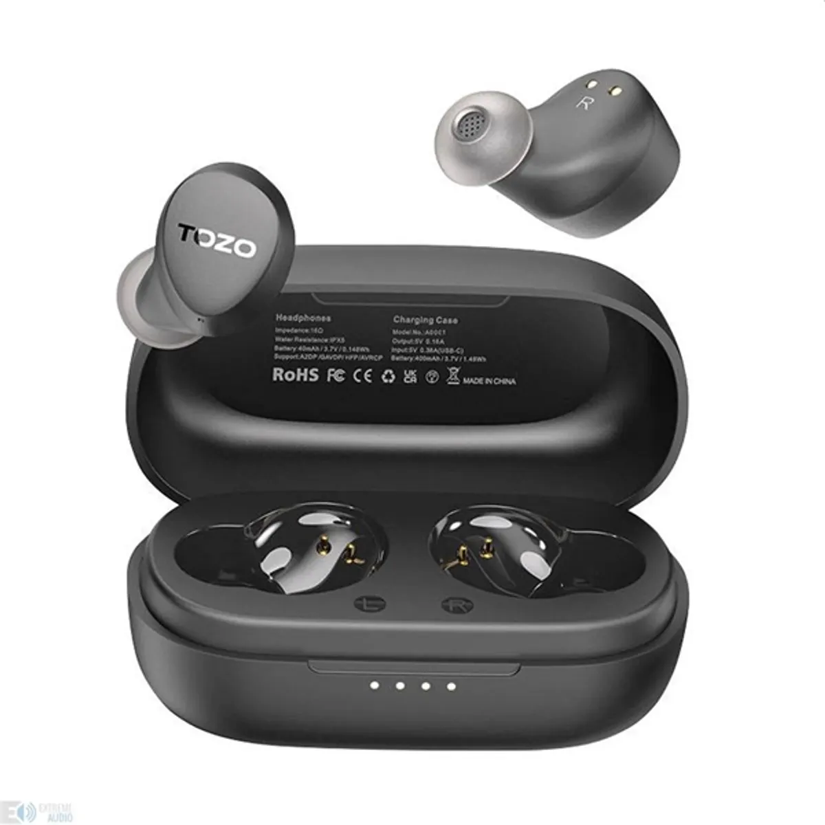 TOZO Agile Dots True Wireless Bluetooth fekete fülhallgató #3