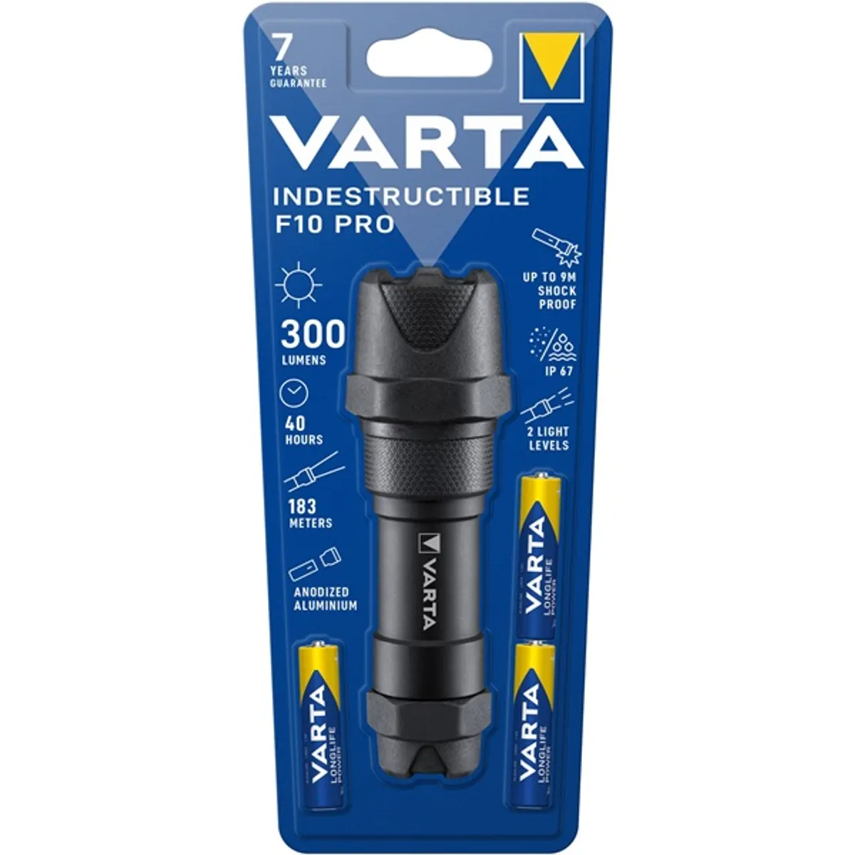 Varta 18710101421 Indestructible F10 Pro/3AAA/300 lumen/elemlámpa #3