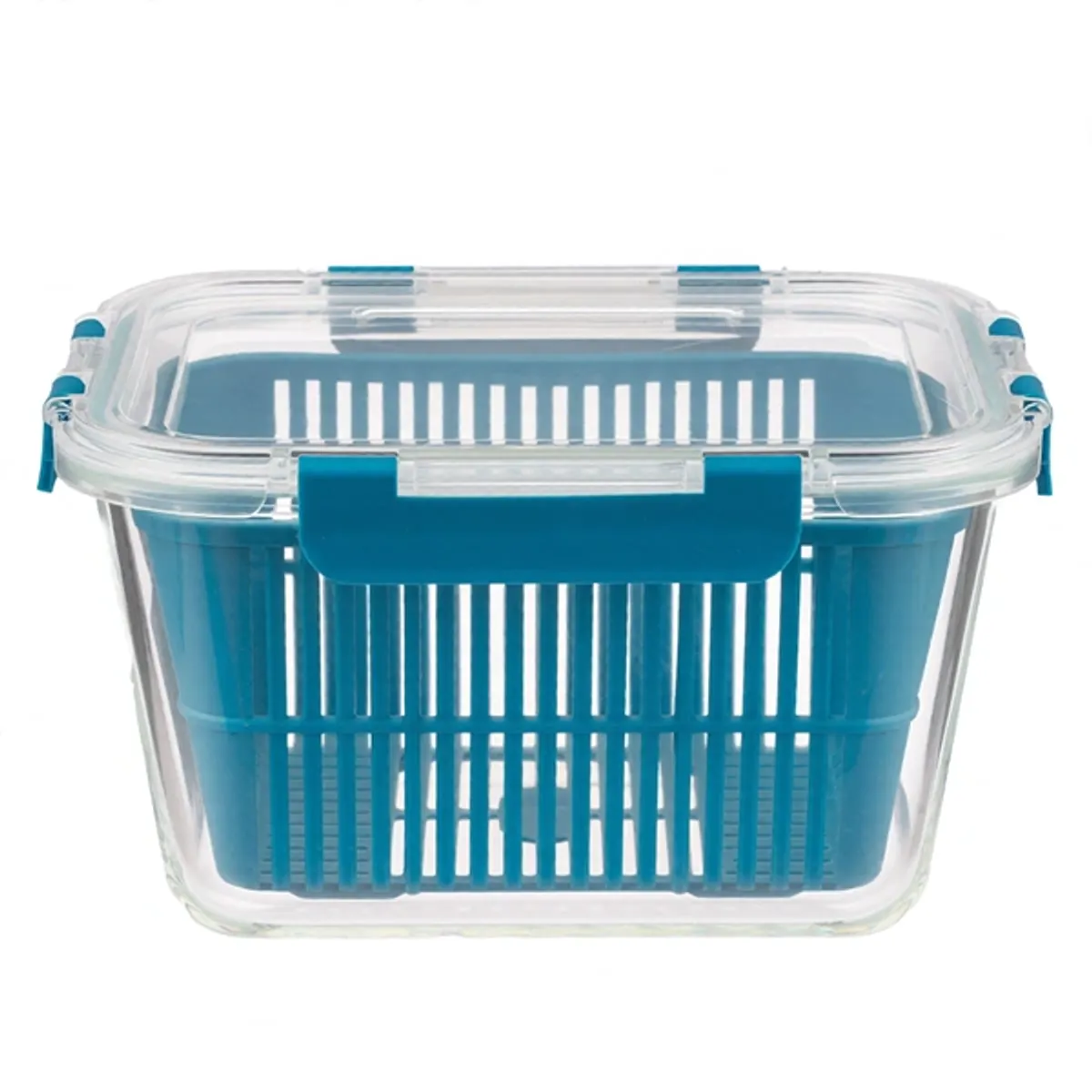 TOO-KT-615  1800 ml-es ÜVEG tároló szilikon fedéllel és PP csepegtetővel #1