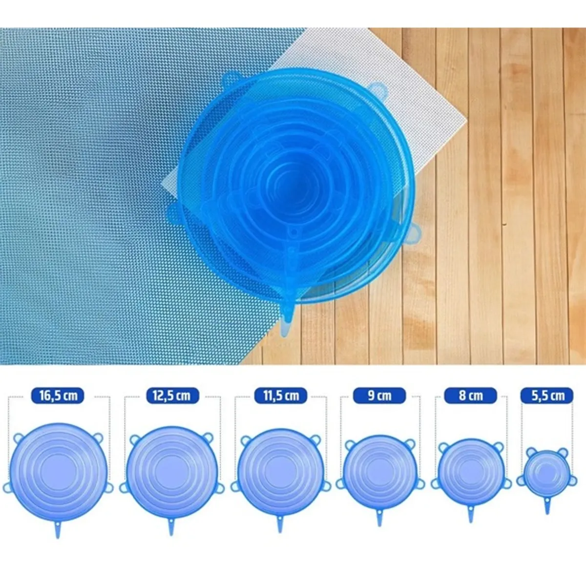 IRIS KT-490 6 db-os szilikon fedő szett #1