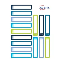 Avery RESMI30G iskolai kézzel írható 50x10 mm 30 db kék/zöld tollcímke #3