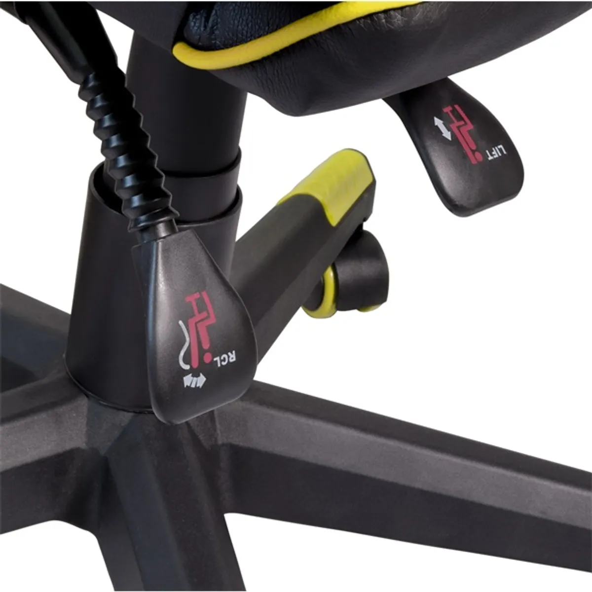 Iris GCH204BC_FT fekete / citromsárga gamer szék #4