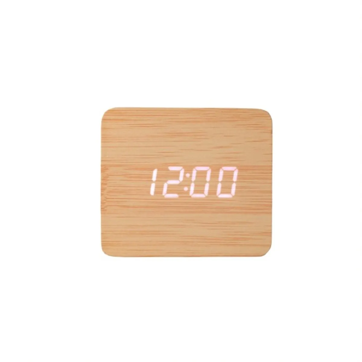 TOO DC-320LBN-Qi világosbarna digitális óra vezeték nélküli töltővel #1