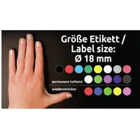 Avery 3006 18mm 96db-os zöld jelölőpont #3