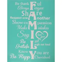 Pentart Family 21,5x27,5 cm szita stencil