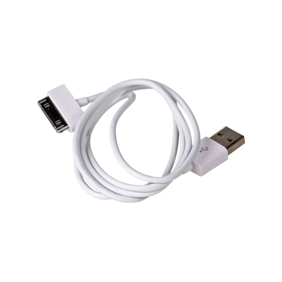 Akyga Apple 30pin -> USB 2.0 A M/M adatkábel 1m fehér #2
