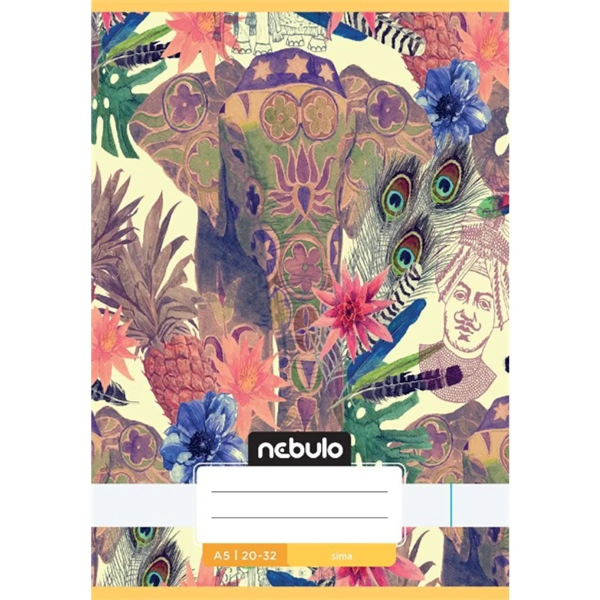 Nebulo Cuki minták A5 20-32 tűzött sima füzet #3