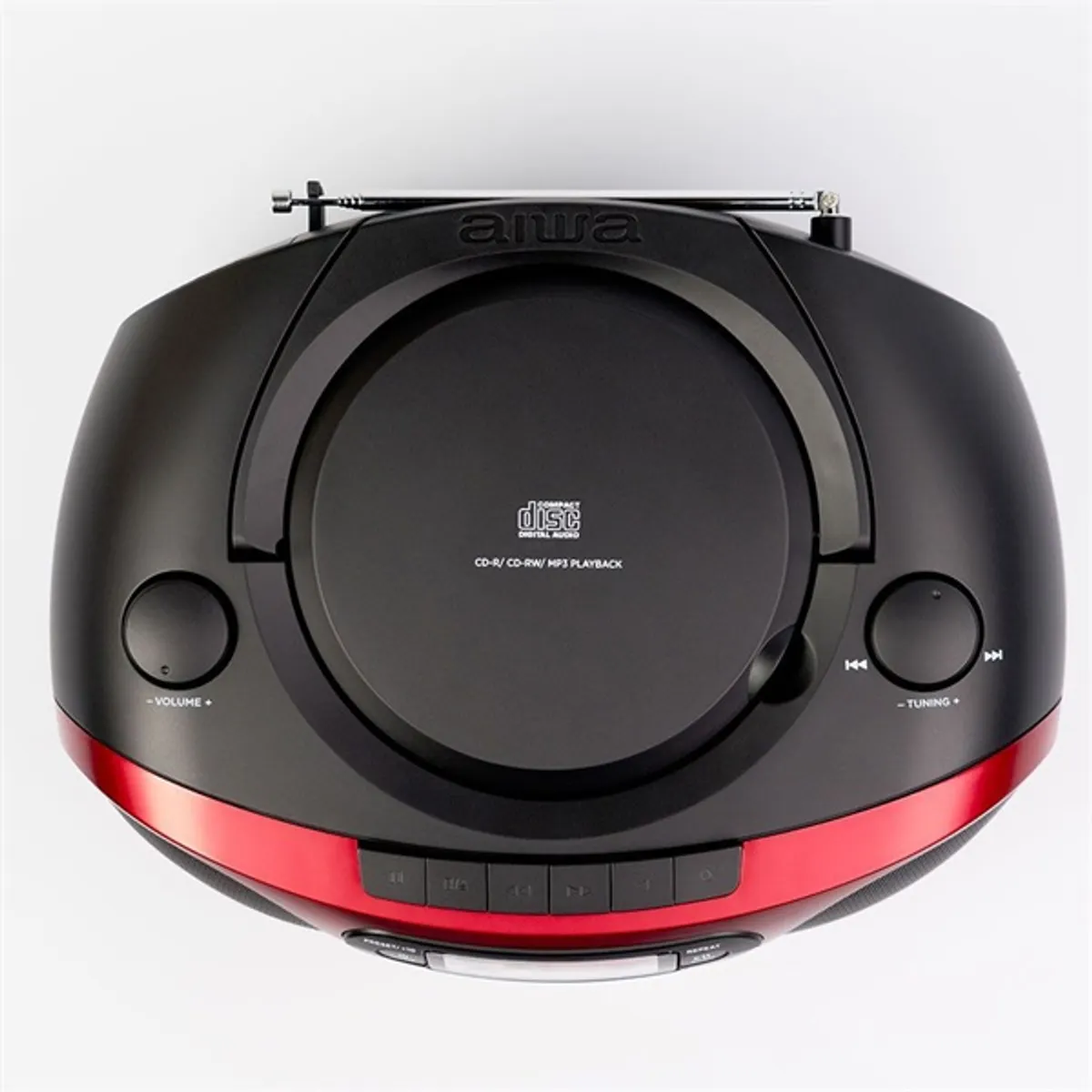Aiwa BBTC-550RD hordozható piros rádiós CD lejátszó #5