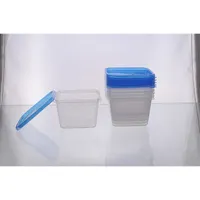 TOO KT-152 6 db-os négyzetes 1.000ml-es ételtároló doboz szett #3