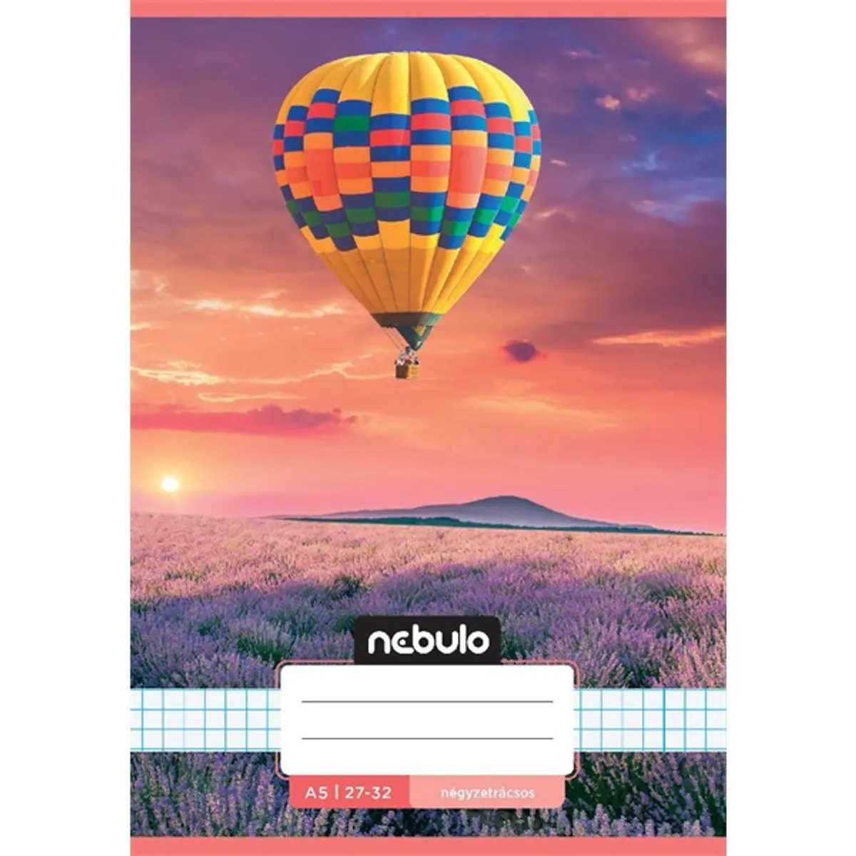 Nebulo Cuki minták A5 27-32 tűzött kockás füzet #5