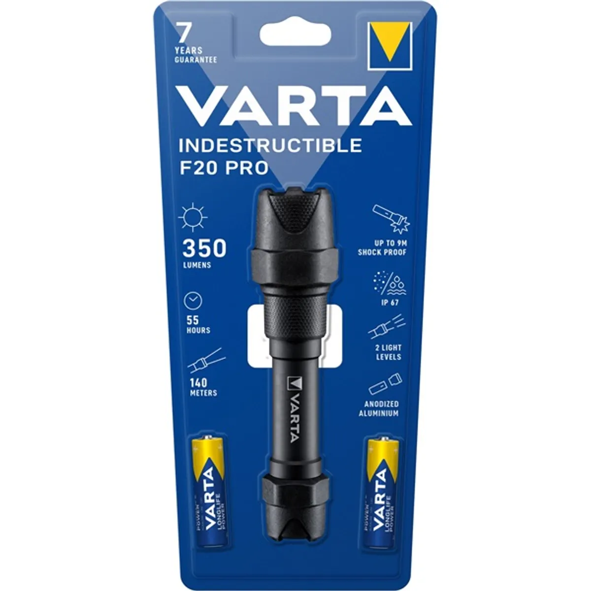 Varta 18711101421 Indestructible F20 Pro/350 lumen/elemlámpa #2