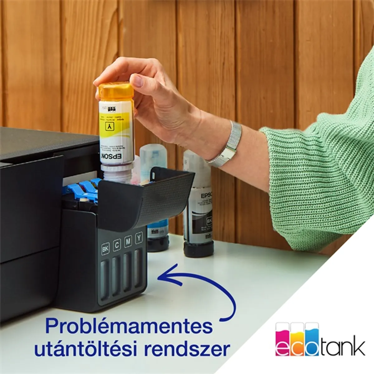 Epson EcoTank L3270 színes nyomtató MFP, WiFi/USB, 8100/6500 oldal tinta a dobozban #9