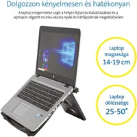 Kensington 60112 SmartFit Easy Riser állítható magasságú szürke notebook állvány #2