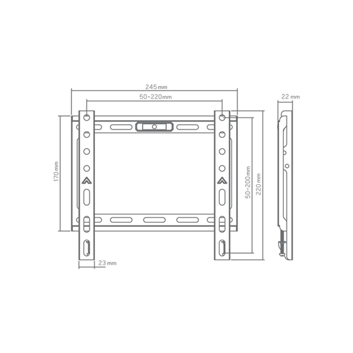 Sbox BL-3722F 43" VESA 200x200 fix fali konzol #4