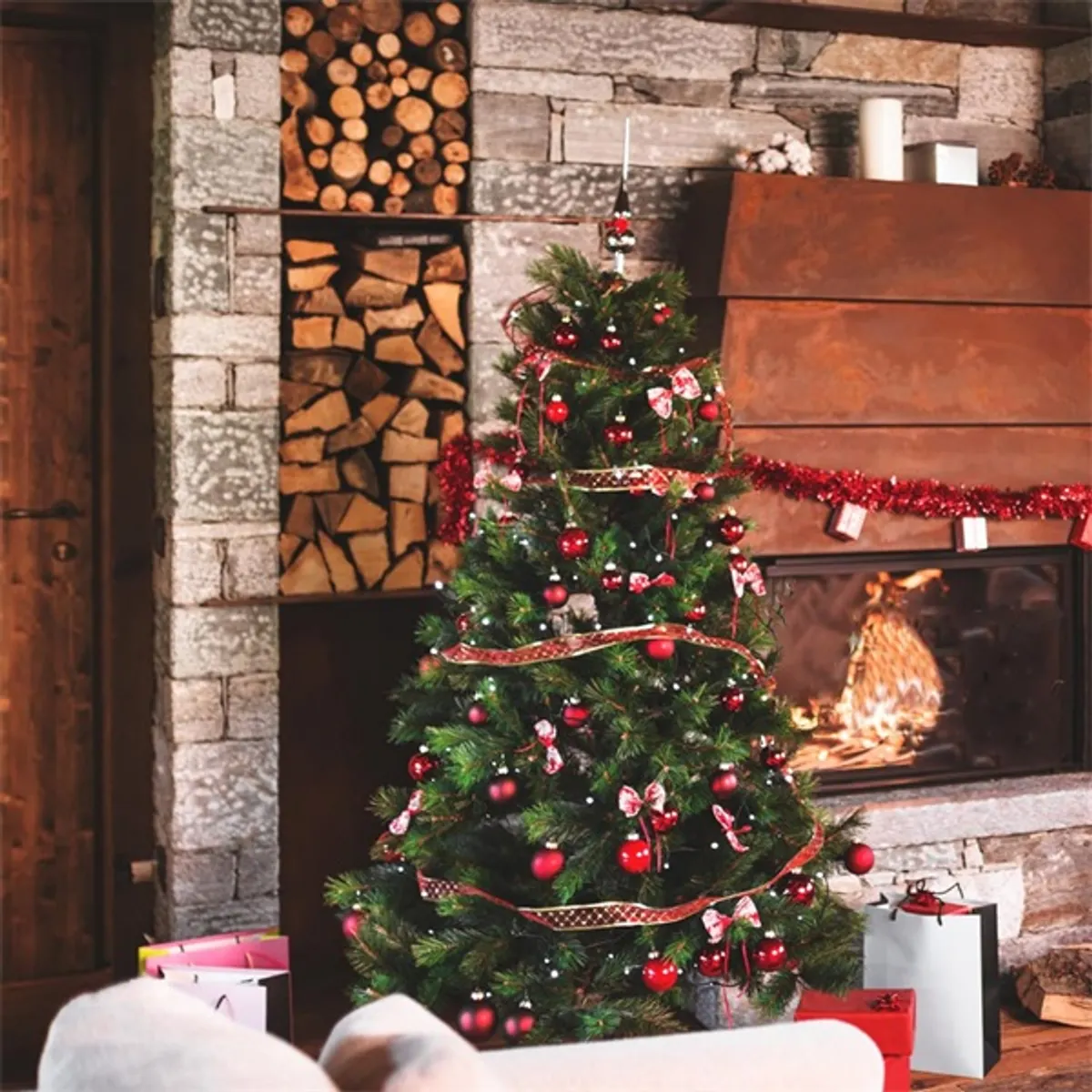 Iris Karácsonyfa gömb szett 100 db-os piros #2