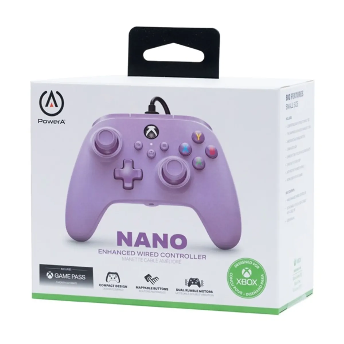 PowerA XBGP0025-01 Nano Kids Enhanced Xbox Series X|S/Xbox One/PC vezetékes lila kontroller ( E ) #7