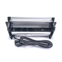 TOO RPS-111-3BR IP20,3x 2P+F,HDMI,RJ45,2x USB-A, szálcsiszolt asztalba süllyeszthető elosztó #3