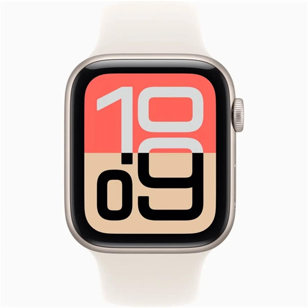 Apple Watch SE3 GPS-es (44mm) csillagfény alumínium tok, csillagfény M/L sportszíjas okosóra #2