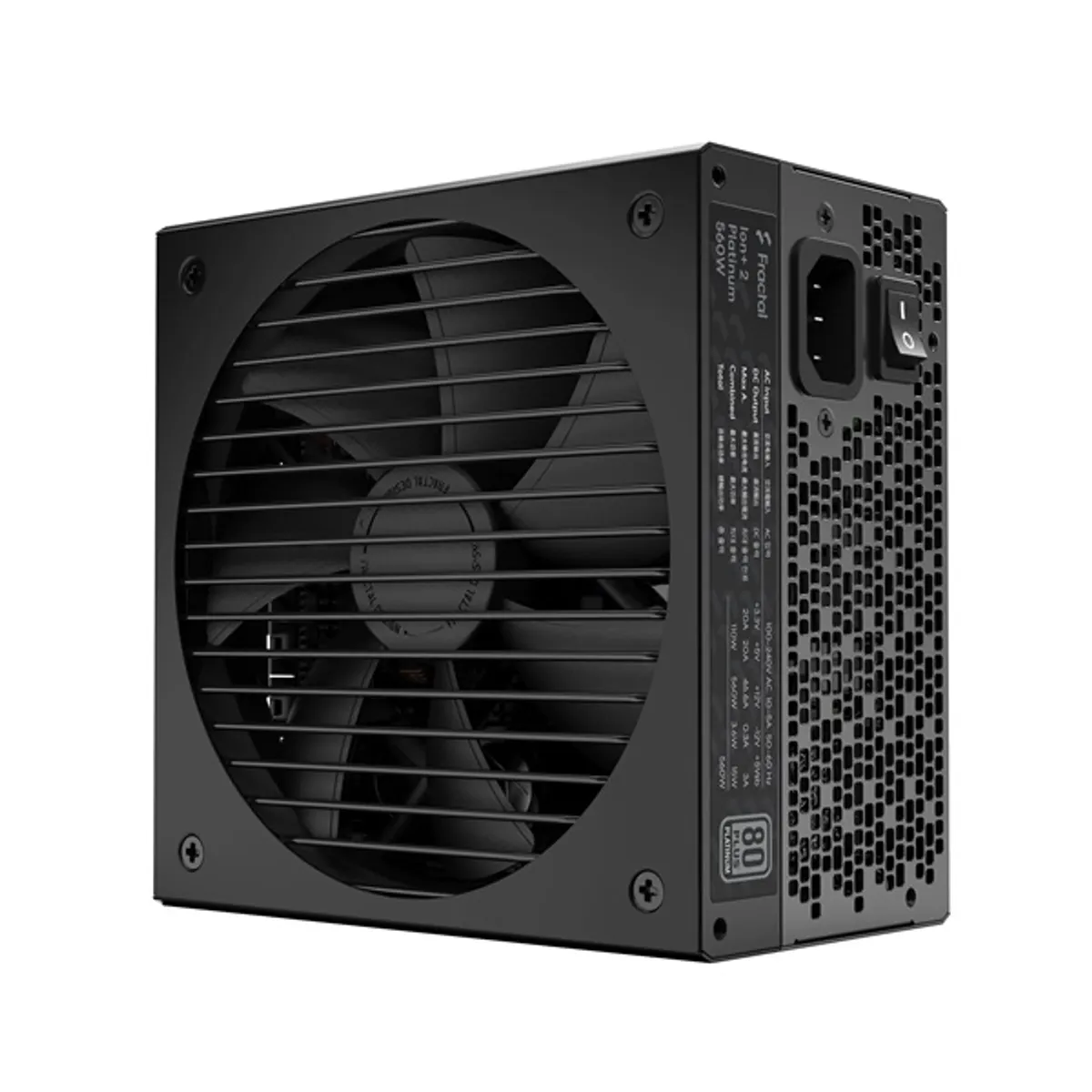 Fractal Design Ion+ 2 550W (560W) 80+ Platinum ventillátorral moduláris dobozos tápegység #1