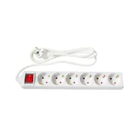 TOO PSW-615S 6 aljzat 1.5 méter 3x1.0mm2 fehér kapcsolós elosztó #2