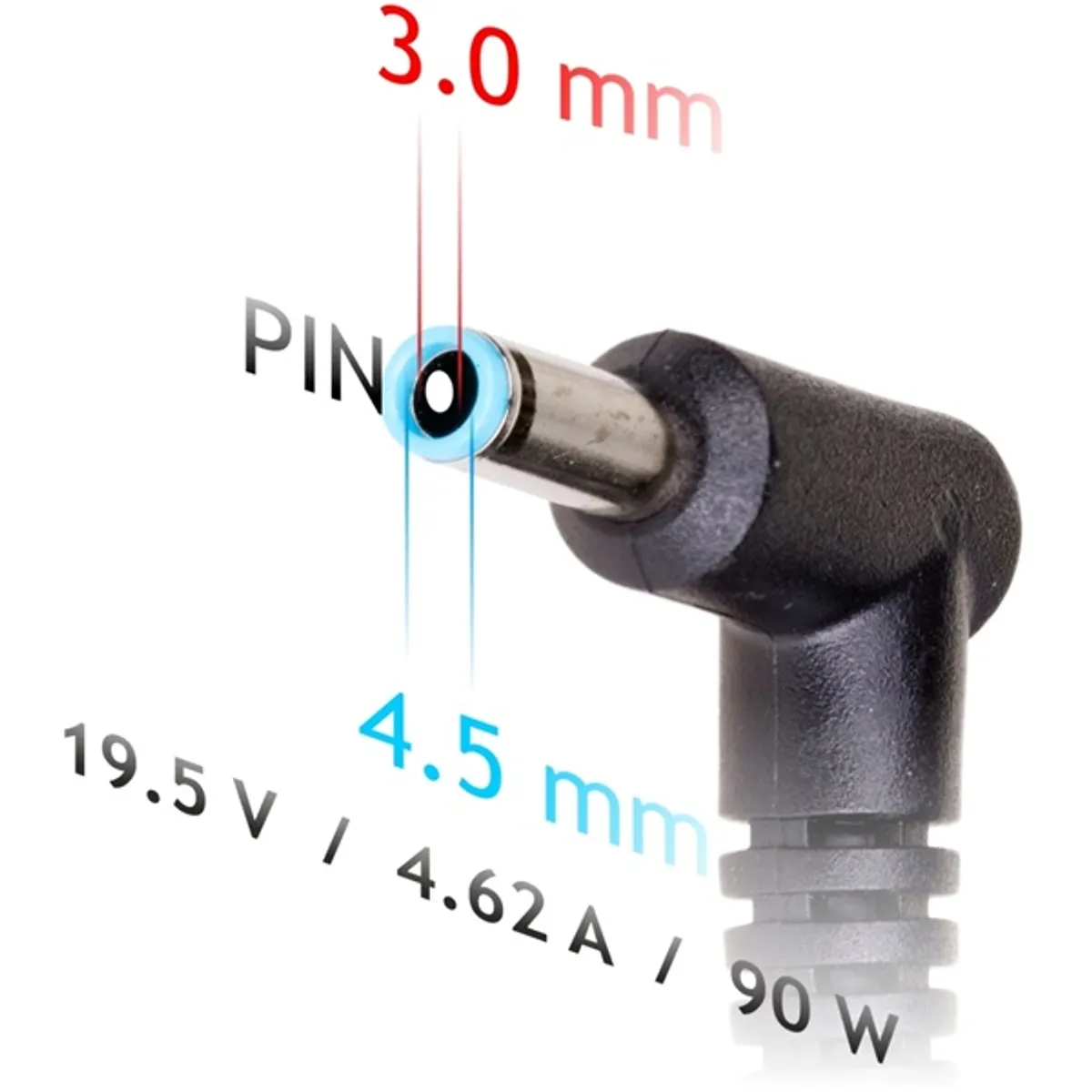 Akyga AK-ND-26 19,5V/4,62A/90W 4,5x3mm HP / Compaq notebook hálózati töltő #3