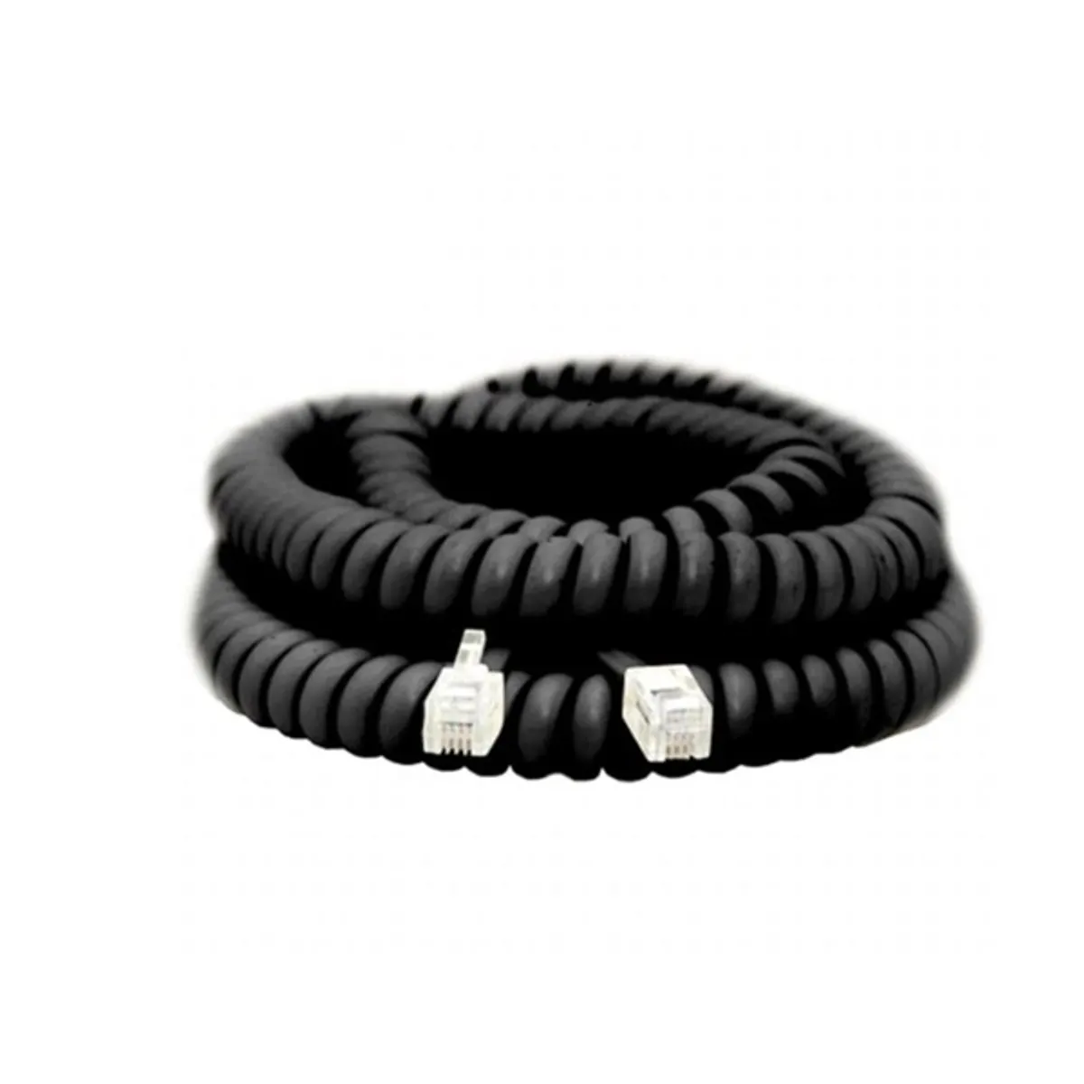 PRC 20171 4P4C spirál telefonvezeték 3,6m fekete #1