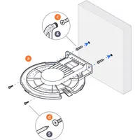 Ubiquiti UACC-Pro-AP-AM műanyag fali tartó vízszintes rögzítéshez #5