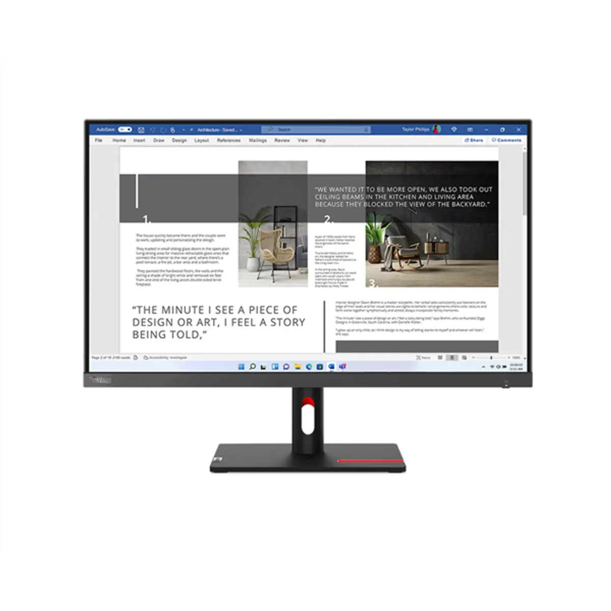 Lenovo 27" S27i-30 ThinkVision FHD IPS 100Hz VGA/HDMI fekete monitor #1