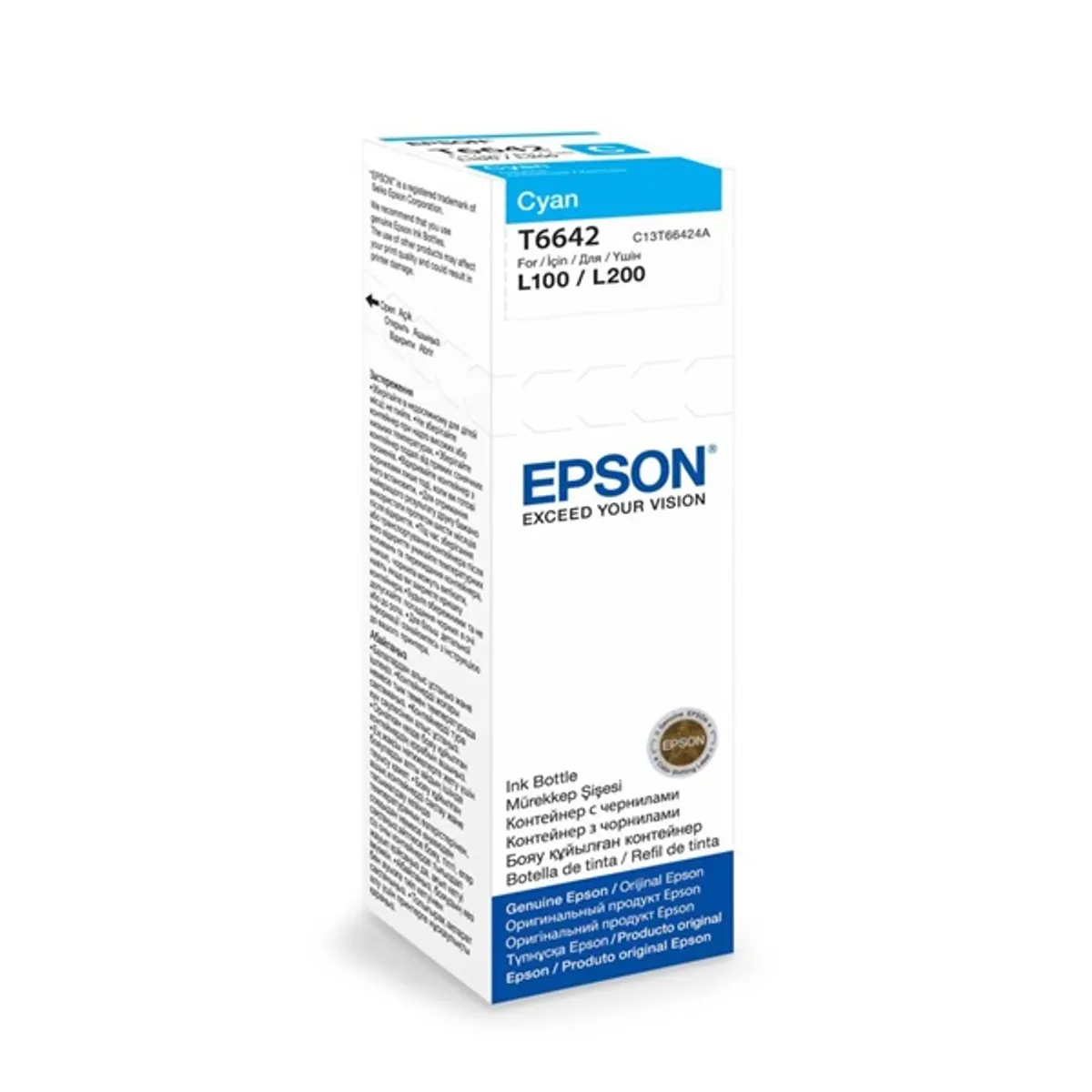 Epson C13T66424A T6642 70ml EcoTank kompatibilis cián tintapalack #2