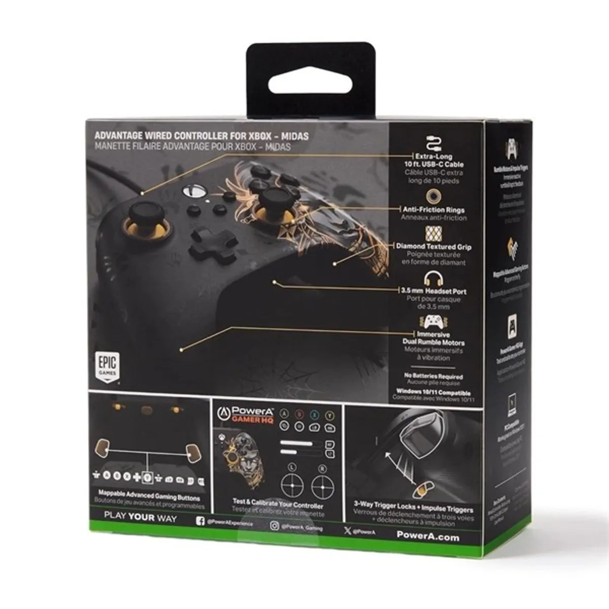 PowerA XBGP0238-01 Advantage Xbox Series X|S/Xbox One/PC vezetékes Fortnite: Mideas kontroller #7