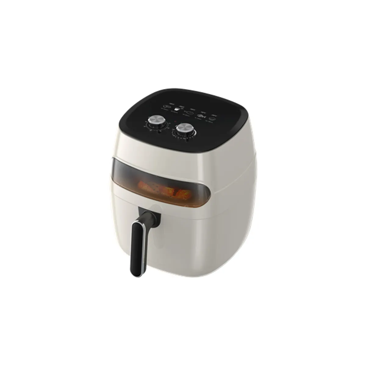 TOO AF-120W-1350 W fehér 5,2 L forrólevegős ablakos sütő (air fryer/airfryer) #1