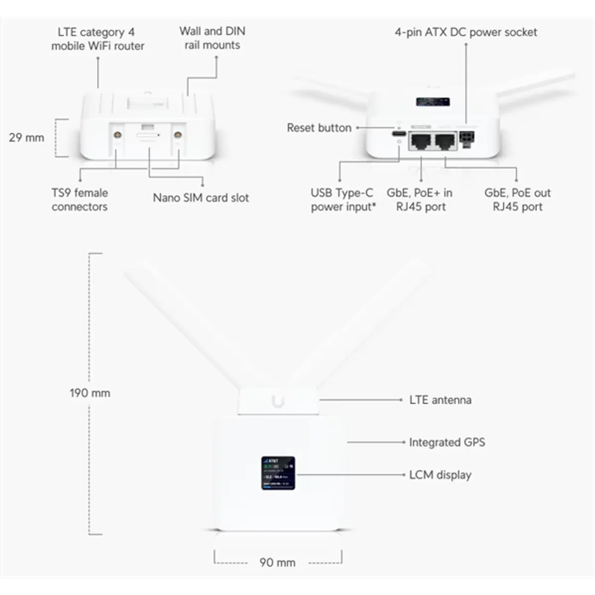 Ubiquiti UMR UniFi Mobile Dual-Band Vezeték nélküli LTE router #5