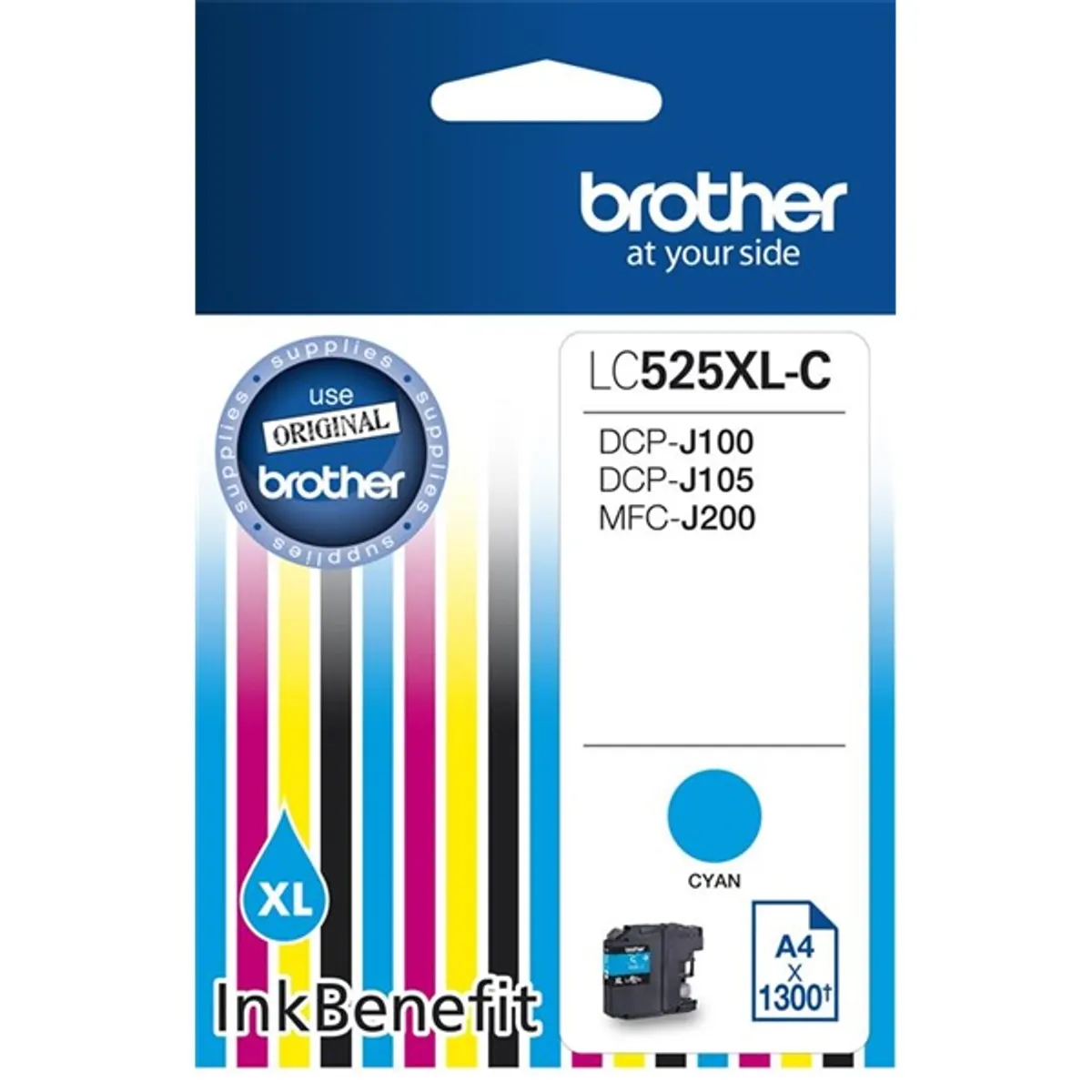 Brother LC525XLC cián tintapatron #1