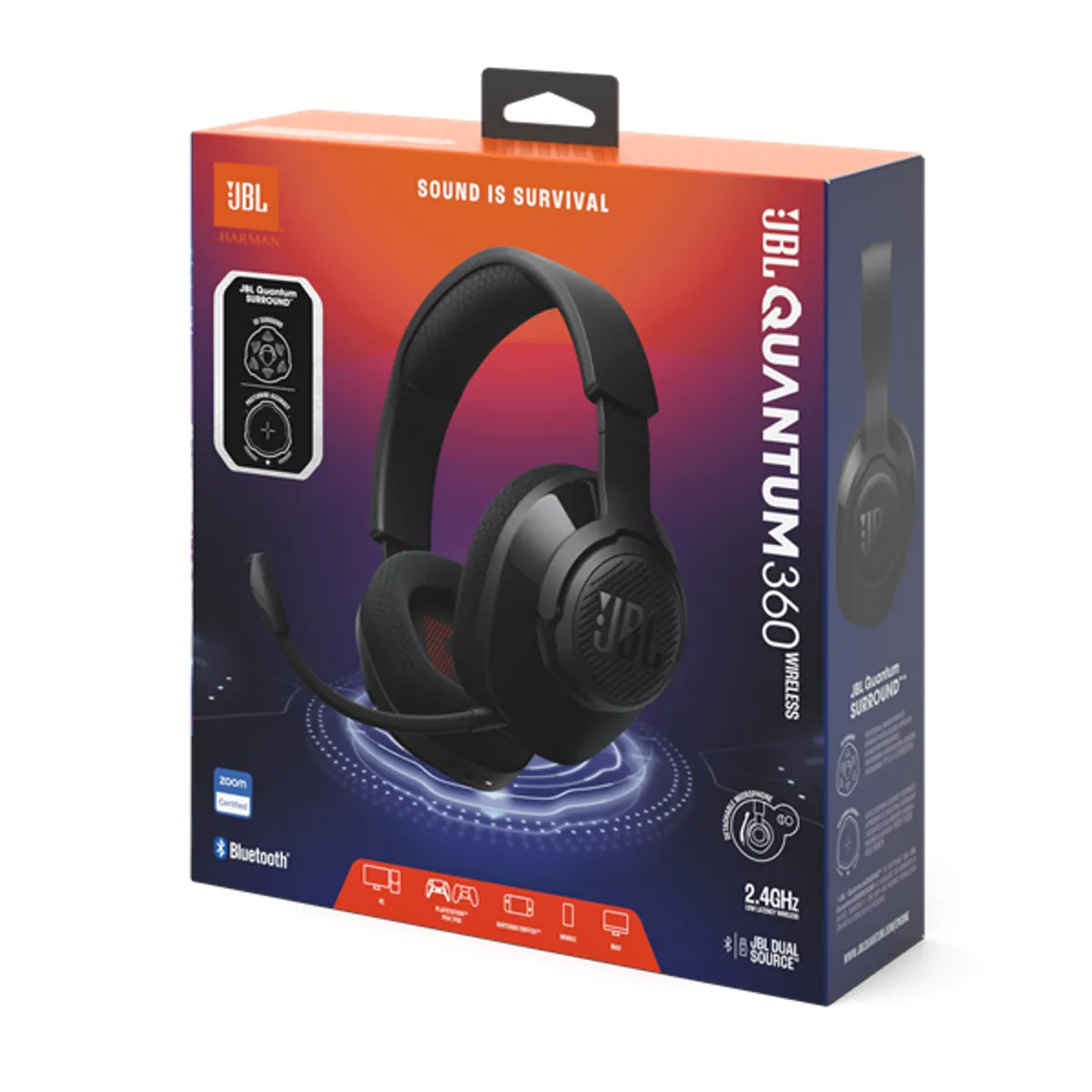 JBL Quantum 360 vezeték nélküli fekete gamer headset #7