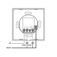 Hama 176551 okos WiFi beépíthető fali kapcsoló #2