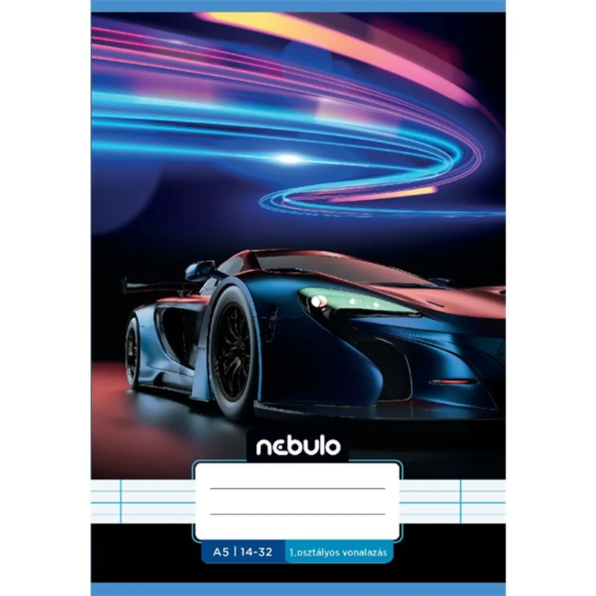 Nebulo Vagány minták A5 1. osztályos 14-32 tűzött vonalas füzet #8