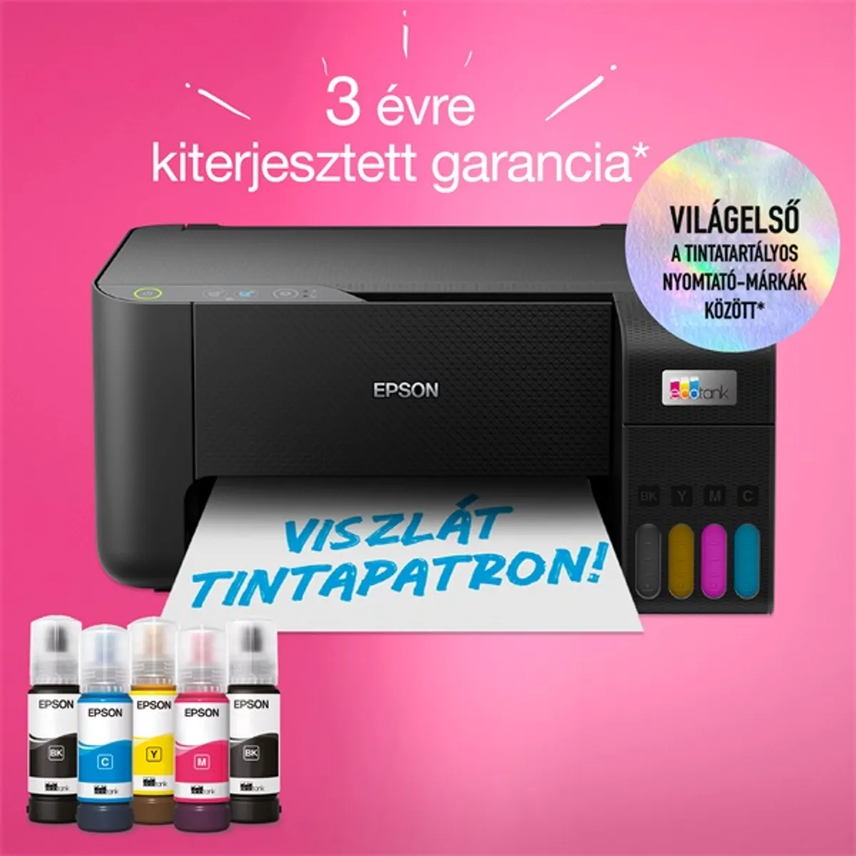 Epson EcoTank L3230 színes nyomtató MFP, USB, 8100/6500 oldal tinta a dobozban #7