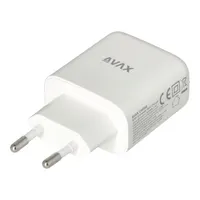 AVAX CH360 SPEEDY 65W GaN USB A (QC)+Type C (PD3.0) fehér hálózati töltő #3