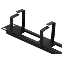 Stalflex CO19-1U-TB-B 19" 1U hátsó lyukas gyűrűs fekete kábelrendező #2