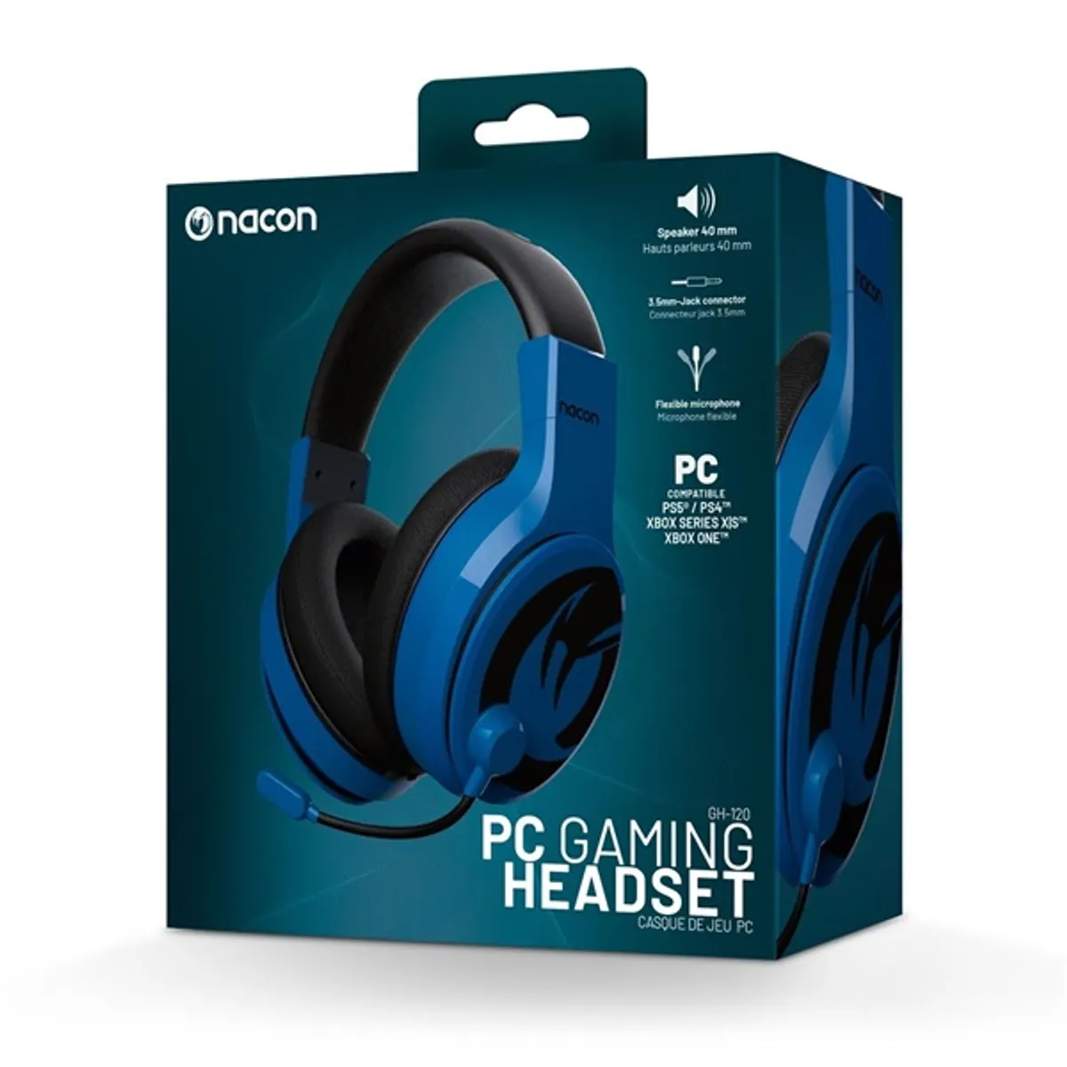 Nacon 2809132 GH-120 kék gamer headset #2