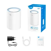 CUDY M1200(1-Pack) kétsávos AC1200 WIFI MESH fehér router (1db) #4